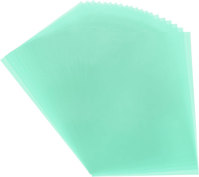 MECCANIXITY Colored Vellum Paper, 40 Sheet Sky Blue Transparency 11.7 x 8.2 Printable Vellum Paper, Translucent Vellum Sheets for Printing Wedding Invitations, Ink Jet Laser Printer - Image 1